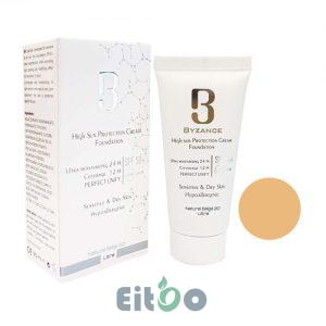 بیزانس کرم ضدآفتاب پوست خشک رنگی بژ طبیعی 20 SPF 50
