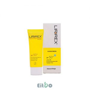 کرم ضد آفتاب پوست خشک و حساس لیپورکس SPF50 بژ طبیعی