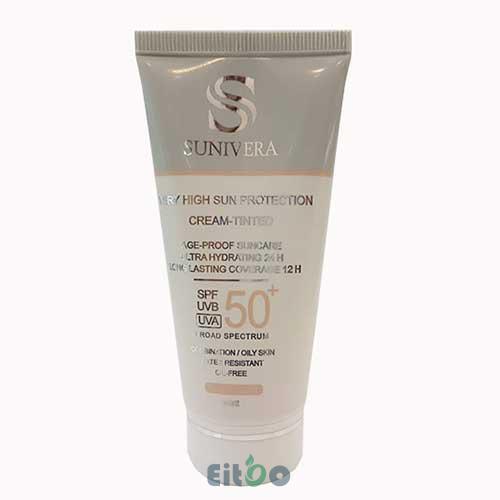 SUNIVERA کرم ضدآفتاب پوست خشک 1( بژ روشن )SPF50