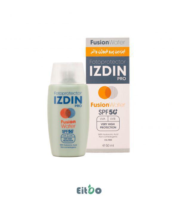 ایزدین پرو کرم ضدآفتاب فیوژن واترspf50 تاریخ انقضا تا 2سال